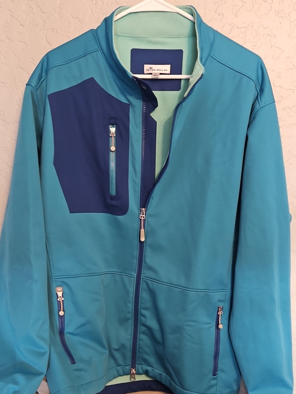 Peter Millar Teal and Navy Performance Jacket